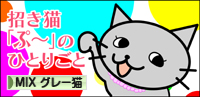 にほんブログ村 猫
ブログ MIXグレー猫へ